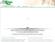 Tablet Screenshot of greensborolinksinc.org
